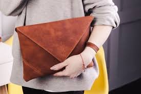 Leather Clutch Purse